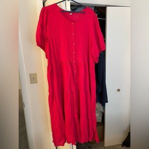 Old Navy Hot Pink Maxi Dress